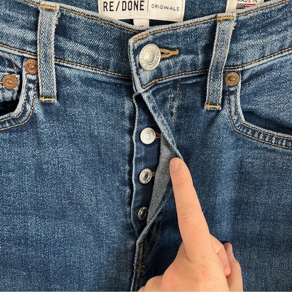 RE/DONE x REVOLVE High Rise Ankle Crop Skinny Jeans - Picture 7 of 13